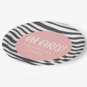 Oh meisjes, baby shower-tweeling-servetten papieren bordje (Gekanteld)