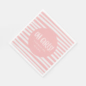 Oh meisjes, twin baby shower party servetten (Hoek)