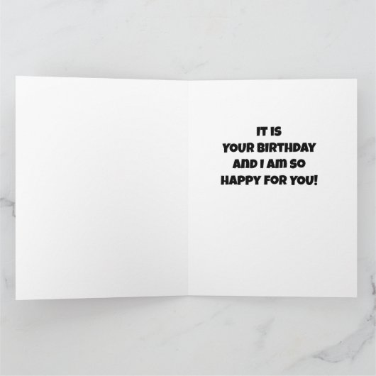 OH MIJN BIRTHDAY IS ZO MOOI VOOR JULLIE! KAART (Binnen)
