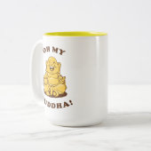 Oh Mijn Boeddha Tweekleurige Koffiemok (Voorkant links)