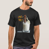 Oh Mijn chocolade Melk Grafisch Ontwerp T-shirt (Voorkant)