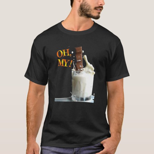 Oh Mijn chocolade Melk Grafisch Ontwerp T-shirt (Voorkant)