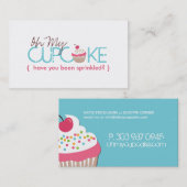 Oh mijn Cupcake Visitekaartje (Voorkant / Achterkant)