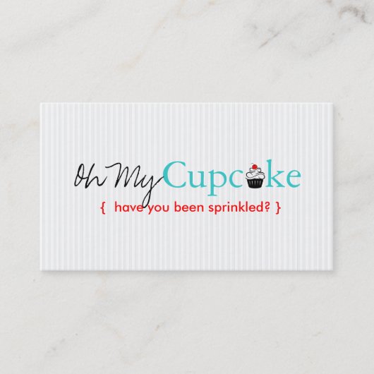 Oh mijn Cupcake Visitekaartje (Voorkant)