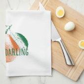 Oh mijn Darling Clementine Dishcloth Kitchen Towel Theedoek (Quarter Fold)