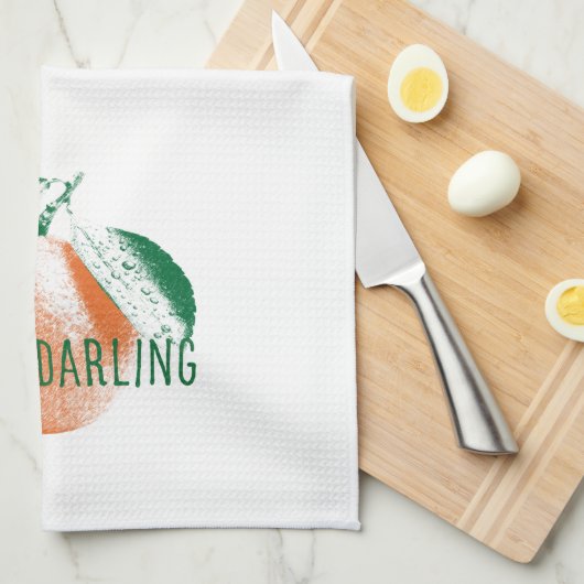 Oh mijn Darling Clementine Dishcloth Kitchen Towel Theedoek (Quarter Fold)
