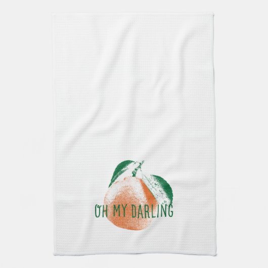 Oh mijn Darling Clementine Dishcloth Kitchen Towel Theedoek (Verticaal)