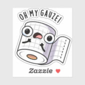 Oh Mijn Gaas Grappige Eerste Hulp Grappenmakerij Sticker (Vel)