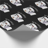 Oh Mijn Gaas Grappige Eerste Hulp Pun Donkere BG Cadeaupapier (Hoek)