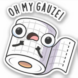 Oh mijn gaas grappige EHBO woordspeling Sticker