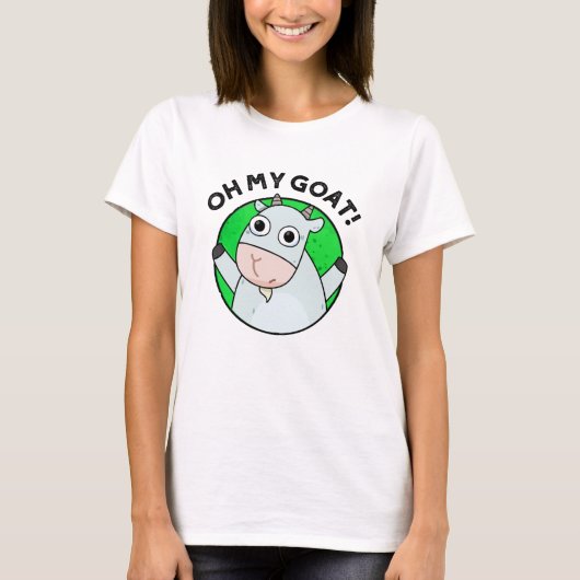 Oh mijn geit Funny Animal Pun T-shirt (Voorkant)