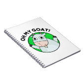 Oh Mijn Geit Grappige Dierenwoordspeling  Notitieboek (Rechterzijde)