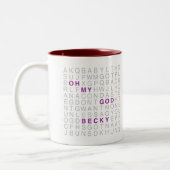 Oh mijn God, Becky Mokken (Links)