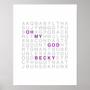 Oh mijn God, Becky Print