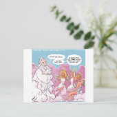Oh Mijn God (OMG) Engelen Tekst Grappig Briefkaart (Staand voorkant)
