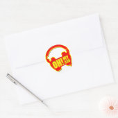 Oh mijn God! Ronde Sticker (Envelop)