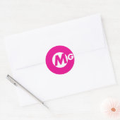 Oh mijn God! Ronde Sticker (Envelop)