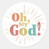 Oh mijn God Sticker (Voorkant)