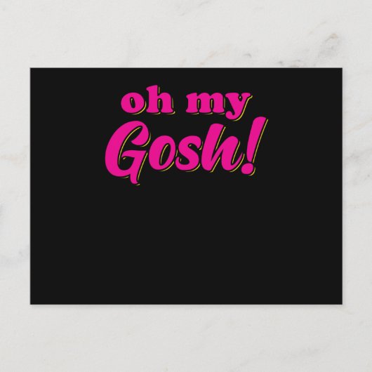 Oh mijn Gosh Briefkaart (Voorkant)
