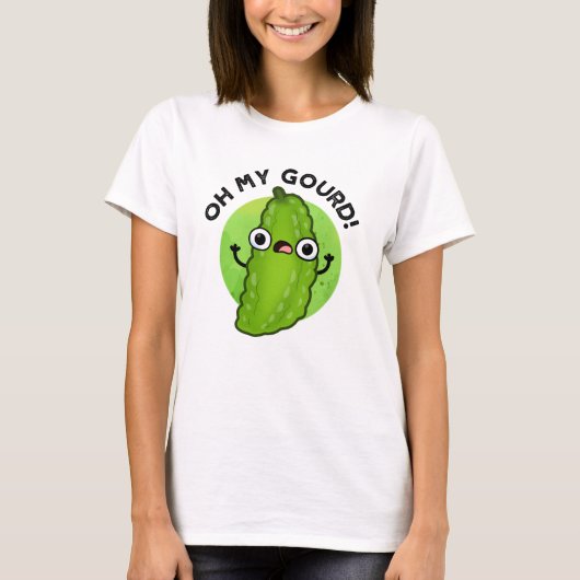 Oh Mijn Gourd Funny Veggie Pun T-shirt (Voorkant)