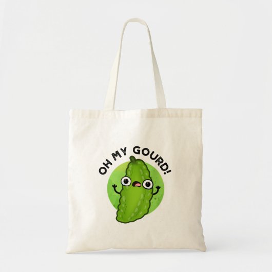 Oh Mijn Gourd Funny Veggie Pun Tote Bag (Voorkant)