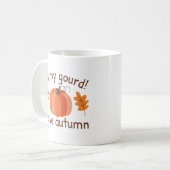Oh mijn gourd ik hou van de herfst koffiemok (Voorkant links)