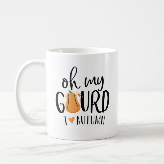 Oh mijn gourd ik hou van de herfst koffiemok (Links)