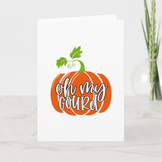 Oh Mijn Gourd Kaart (Voorkant)