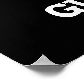 Oh Mijn Guoache Funny Artist Paint Donk BG Poster (Hoek)