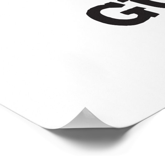 Oh mijn guoache grappige kunstenaar verf woordspel poster (Hoek)