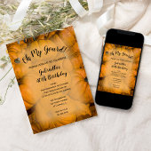 Oh mijn Herfst Birthday Party Kaart