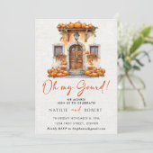 Oh mijn kalebas herfst pompoen Housewarming Party Kaart (Staand voorkant)