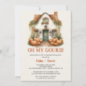 Oh mijn kalebas! Housewarming Party Halloween Part Kaart (Voorkant)