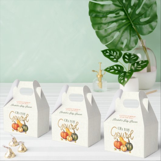 Oh mijn kalebas kleine pompoen Baby shower Bedankdoosjes (Meervoudige)