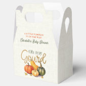 Oh mijn kalebas kleine pompoen Baby shower Bedankdoosjes (Geopend)