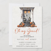 Oh mijn kalebas pompoen skelet Housewarming Party Kaart (Voorkant)