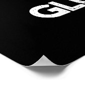 Oh mijn luedheid Funny Super Glue Pun Dark BG Poster (Hoek)