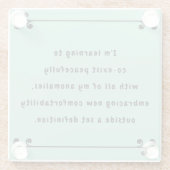 Oh, mijn mantra glazen onderzetter (Achterkant)