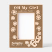Oh mijn meisje Baby Gegraveerde Lijstjes (Voorkant)