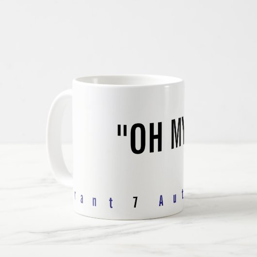 "Oh mijn!" Mok (Voorkant links)