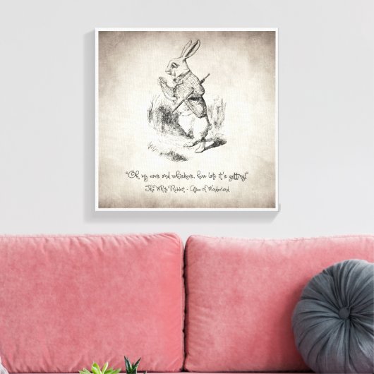 Oh mijn oren en whiskers canvas afdruk (Insitu (Woonkamer))