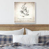 Oh mijn oren en whiskers canvas afdruk (Insitu (Slaapkamer))