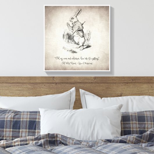 Oh mijn oren en whiskers canvas afdruk (Insitu (Slaapkamer))