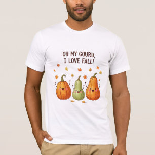 Oh Mijn Pompoen Ik Hou Van Kawaii Pompoen Oogst T-shirt