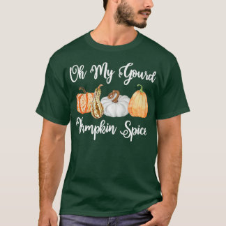 Oh mijn pompoenkruid, schattige herfstpompoen herf t-shirt
