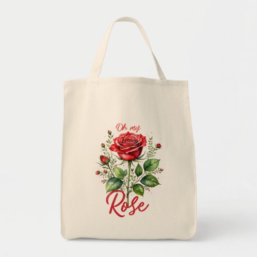 Oh mijn Roos Tote Bag (Voorkant)