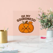 Oh, mijn schunnigheid! – Verrast pompoen Kawaii Ar Acryl Bord