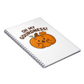 Oh, mijn schunnigheid! – Verrast pompoen Kawaii Ar Notitieboek (Rechterzijde)