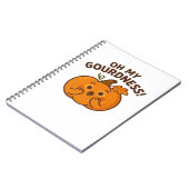 Oh, mijn schunnigheid! – Verrast pompoen Kawaii Ar Notitieboek (Linkerzijde)