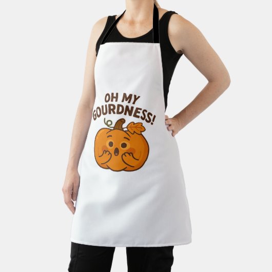 Oh, mijn schunnigheid! – Verrast pompoen Kawaii Ar Schort (Insitu)